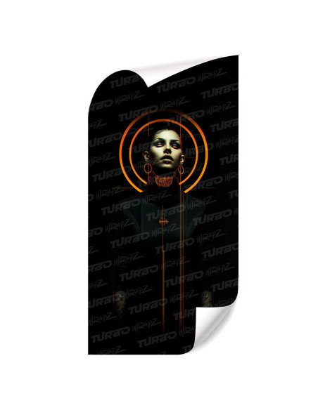 Naklejka na słupek samochodowy Dziewczyna cyberpunk | TurboWrapz.com