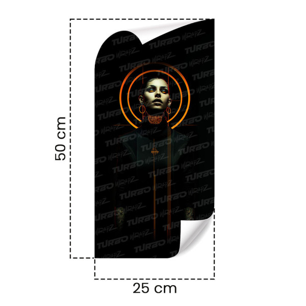 Naklejka na słupek samochodowy Dziewczyna cyberpunk | TurboWrapz.com