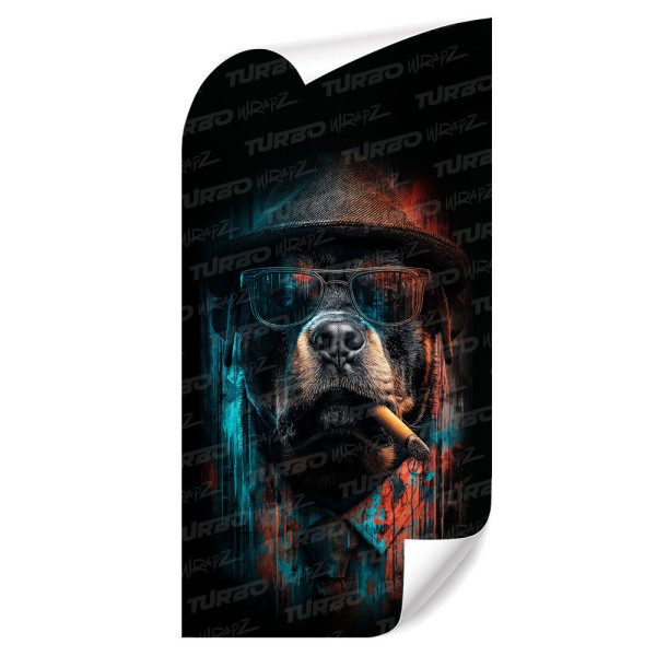 Naklejka na słupek samochodowy Pitbull Gangster | TurboWrapz.com