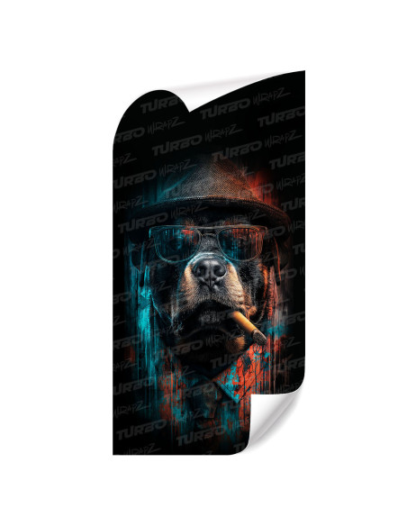 Naklejka na słupek samochodowy Pitbull Gangster | TurboWrapz.com