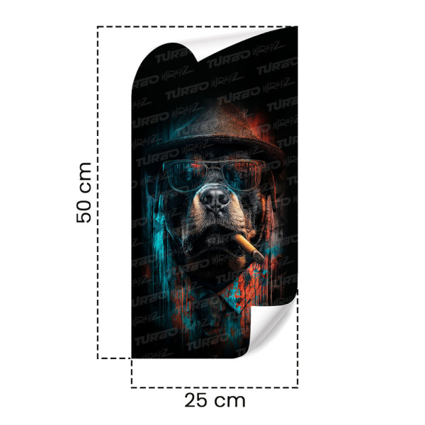 Naklejka na słupek samochodowy Pitbull Gangster | TurboWrapz.com