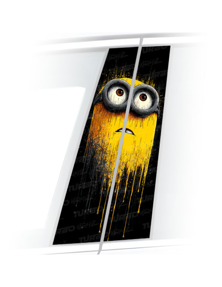 Naklejka na słupek samochodowy Minion Splash | TurboWrapz.com