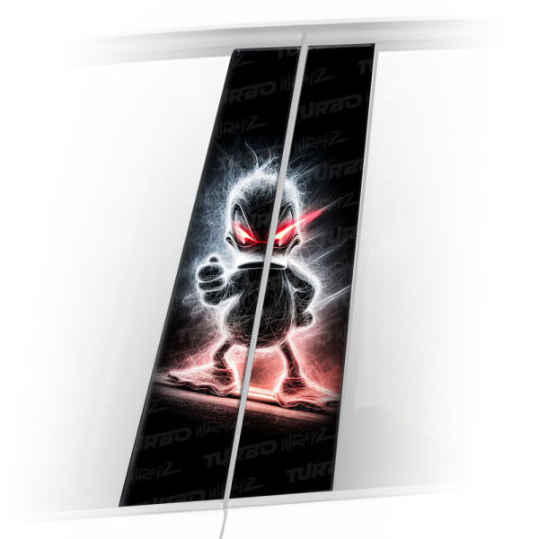 Naklejka na słupek samochodowy Kaczor Donald demon | TurboWrapz.com