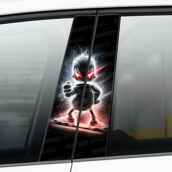 Sticker for car pillar Kaczor Donald demon | TurboWrapz.com