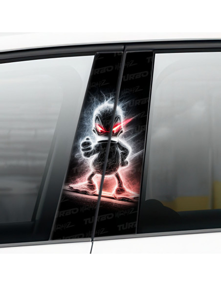 Sticker for car pillar Kaczor Donald demon | TurboWrapz.com