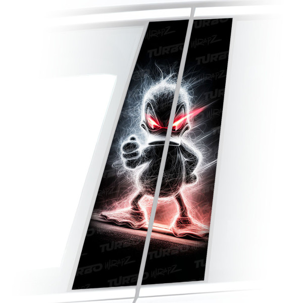 Sticker for car pillar Kaczor Donald demon | TurboWrapz.com