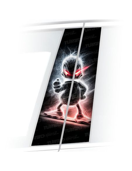 Naklejka na słupek samochodowy Kaczor Donald demon | TurboWrapz.com