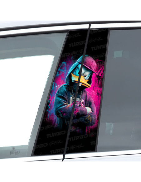 Naklejka na słupek samochodowy Kaczor Donald Graffiti | TurboWrapz.com