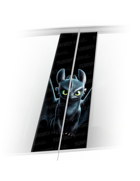 Sticker for car pillar Nocna Furia | TurboWrapz.com