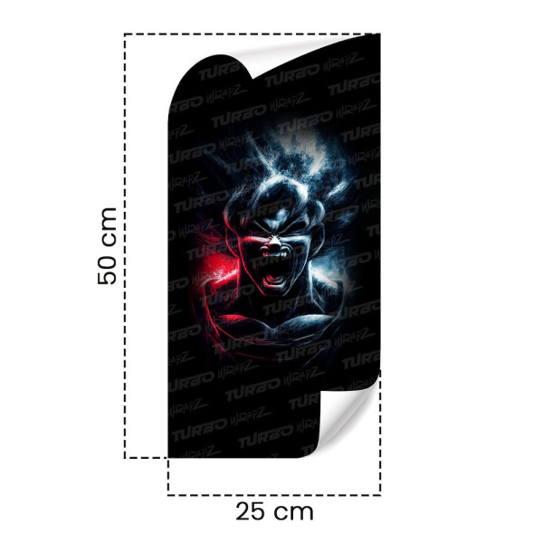 Naklejka na słupek samochodowy Goku Art | TurboWrapz.com