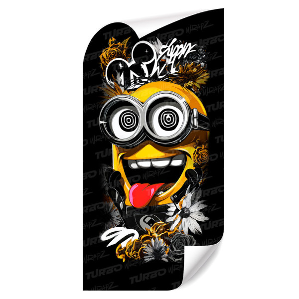 Sticker for car pillar Minion Hypno Art | TurboWrapz.com