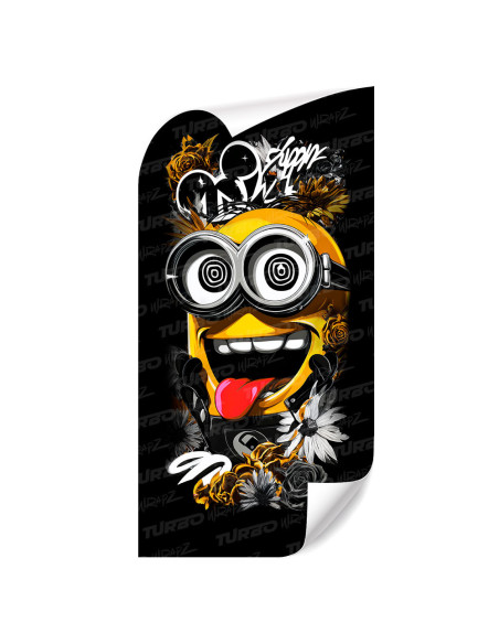 Sticker for car pillar Minion Hypno Art | TurboWrapz.com