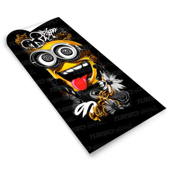 Naklejka na słupek samochodowy Minion Hypno Art | TurboWrapz.com