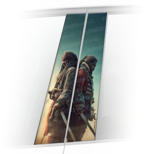 Naklejka na słupek samochodowy Piraci | TurboWrapz.com