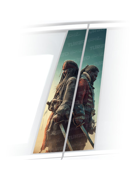 Sticker for car pillar Piraci | TurboWrapz.com