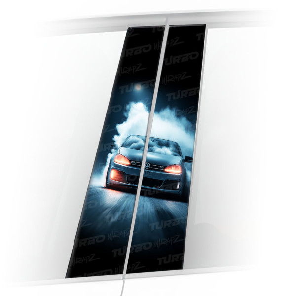 Sticker for car pillar Golf GTI V | TurboWrapz.com