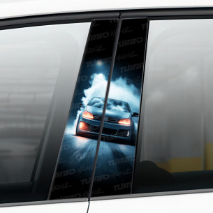 Sticker for car pillar Golf GTI V | TurboWrapz.com 2