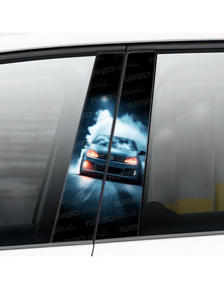 Sticker for car pillar Golf GTI V | TurboWrapz.com