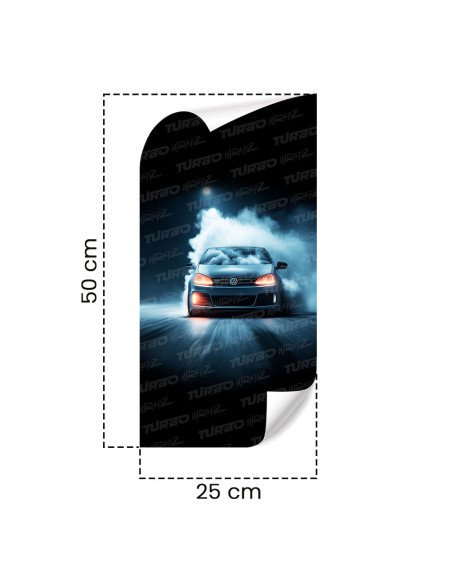 Naklejka na słupek samochodowy Golf GTI V | TurboWrapz.com