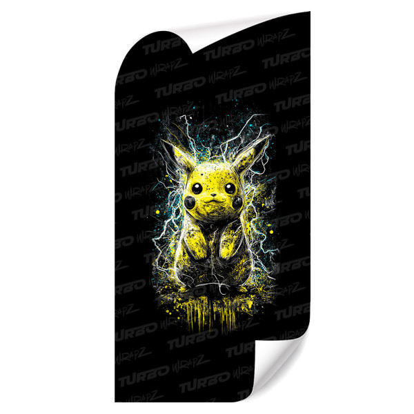 Naklejka na słupek samochodowy Pikachu błyskawice | TurboWrapz.com