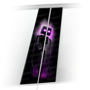 Sticker for car pillar Minecraft 2 ART | TurboWrapz.com