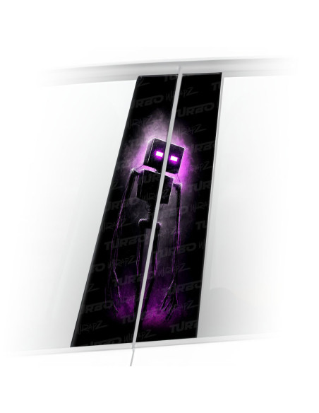 Sticker for car pillar Minecraft 2 ART | TurboWrapz.com