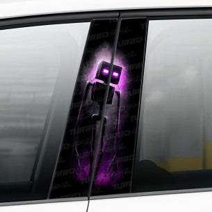 Sticker for car pillar Minecraft 2 ART | TurboWrapz.com 2