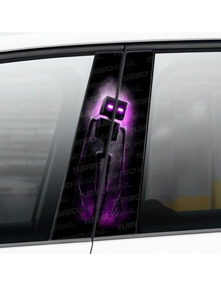 Sticker for car pillar Minecraft 2 ART | TurboWrapz.com