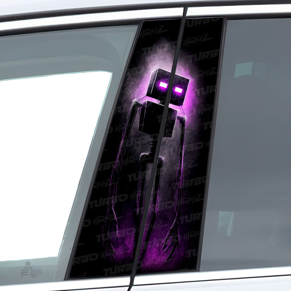Sticker for car pillar Minecraft 2 ART | TurboWrapz.com