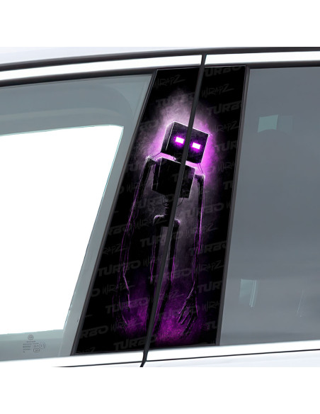 Sticker for car pillar Minecraft 2 ART | TurboWrapz.com