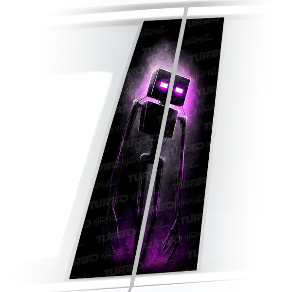 Sticker for car pillar Minecraft 2 ART | TurboWrapz.com
