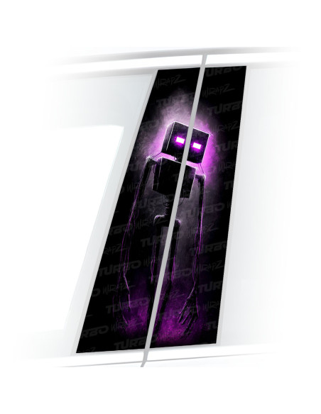 Sticker for car pillar Minecraft 2 ART | TurboWrapz.com