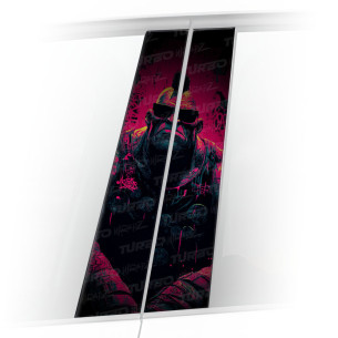 Sticker for car pillar Irokez | TurboWrapz.com
