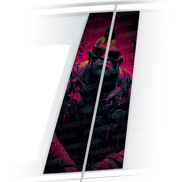 Naklejka na słupek samochodowy Irokez | TurboWrapz.com