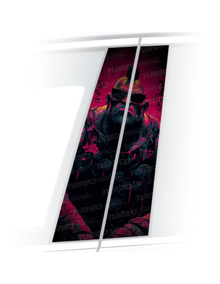 Naklejka na słupek samochodowy Irokez | TurboWrapz.com