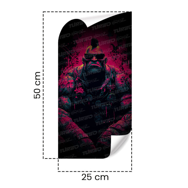 Naklejka na słupek samochodowy Irokez | TurboWrapz.com