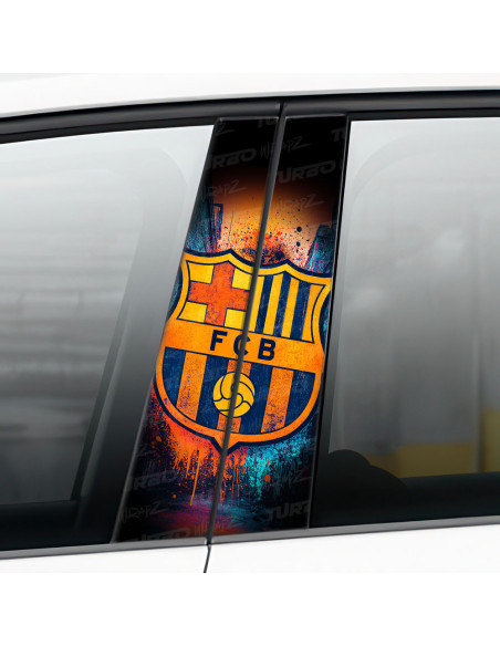 Naklejka na słupek samochodowy FC Barcelona  | TurboWrapz.com