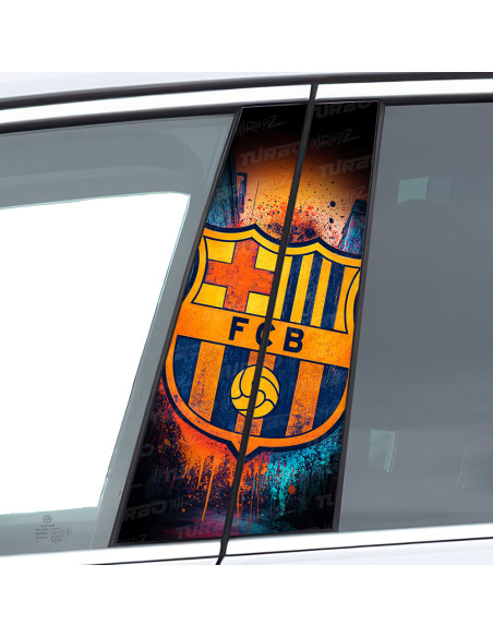 Naklejka na słupek samochodowy FC Barcelona  | TurboWrapz.com