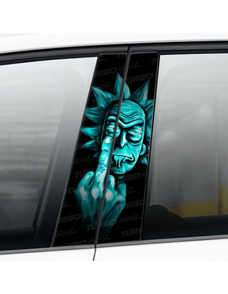 Sticker for car pillar Rick Fck | TurboWrapz.com