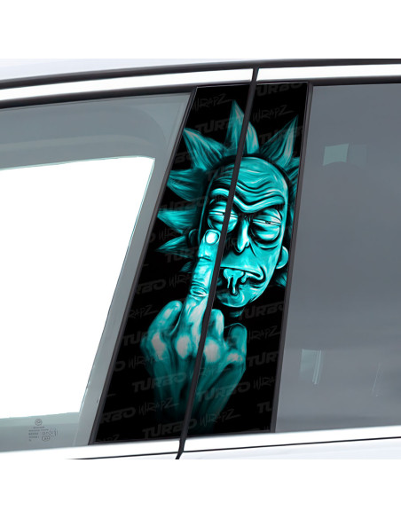 Sticker for car pillar Rick Fck | TurboWrapz.com