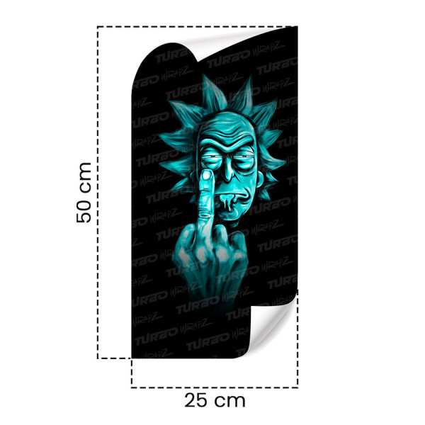 Sticker for car pillar Rick Fck | TurboWrapz.com