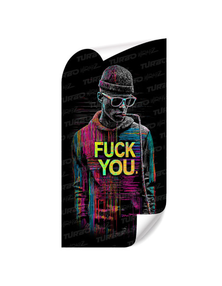 Sticker for car pillar FCK U | TurboWrapz.com