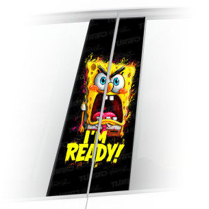 Naklejka na słupek samochodowy Spongebob I'm ready | TurboWrapz.com