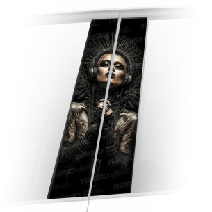 Naklejka na słupek samochodowy Cyber Queen | TurboWrapz.com