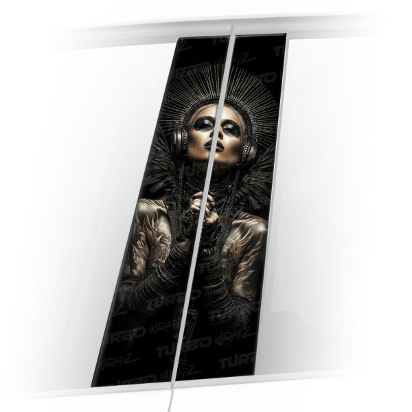 Sticker for car pillar Cyber Queen | TurboWrapz.com