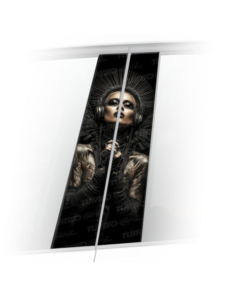 Naklejka na słupek samochodowy Cyber Queen | TurboWrapz.com