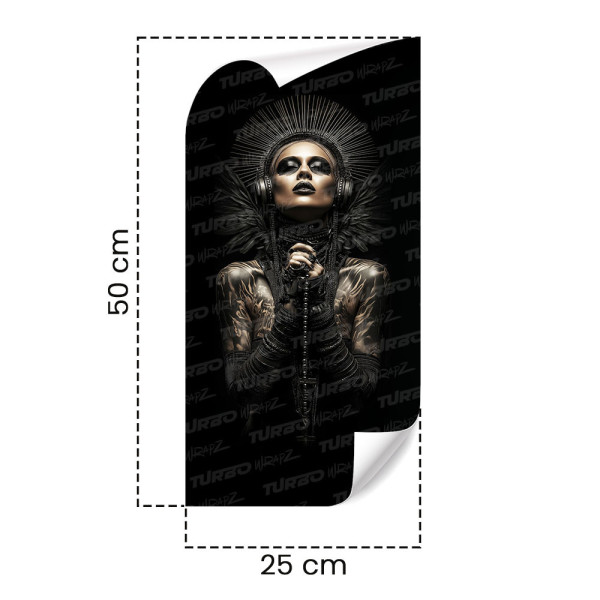 Naklejka na słupek samochodowy Cyber Queen | TurboWrapz.com