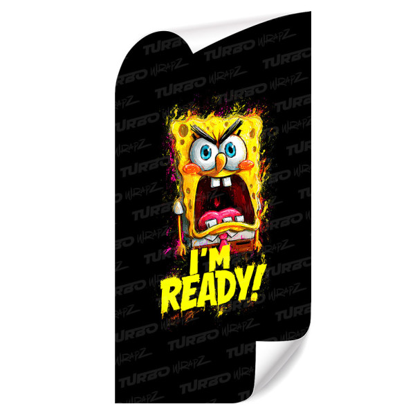 Naklejka na słupek samochodowy Spongebob I'm ready | TurboWrapz.com