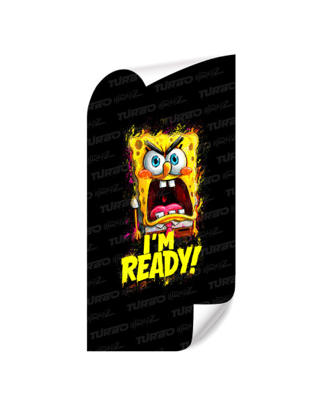 Naklejka na słupek samochodowy Spongebob I'm ready | TurboWrapz.com