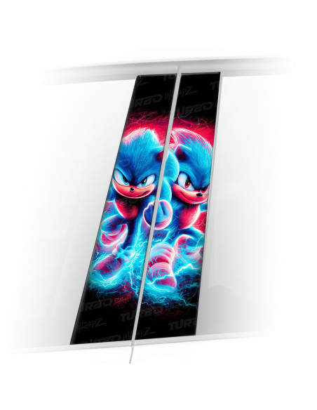 Naklejka na słupek samochodowy Sonic 1 | TurboWrapz.com